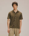 Camisa Relaxed Verde Rayas,VERDE BOSQUE